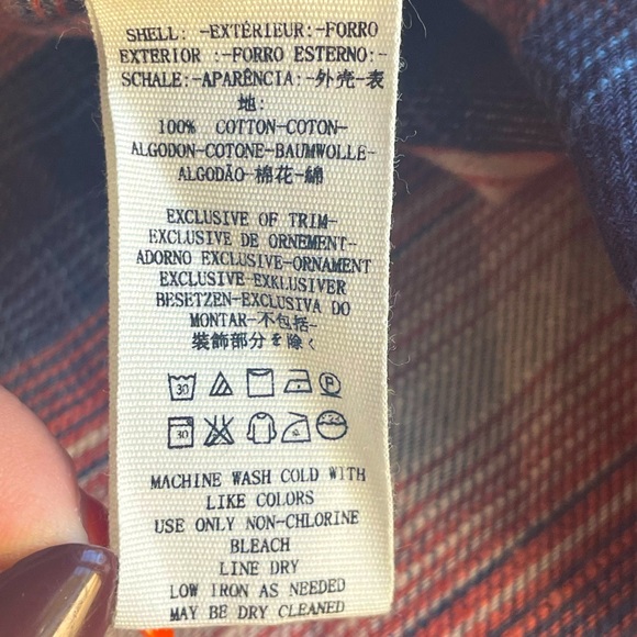 Free People • Take Me On Studded Plaid Fringe Button Down Long Sleeve Shirt XS - Picture 15 of 15